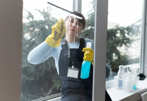 Nettoyage de vitres intérieures et extérieures à Saint-Fromond